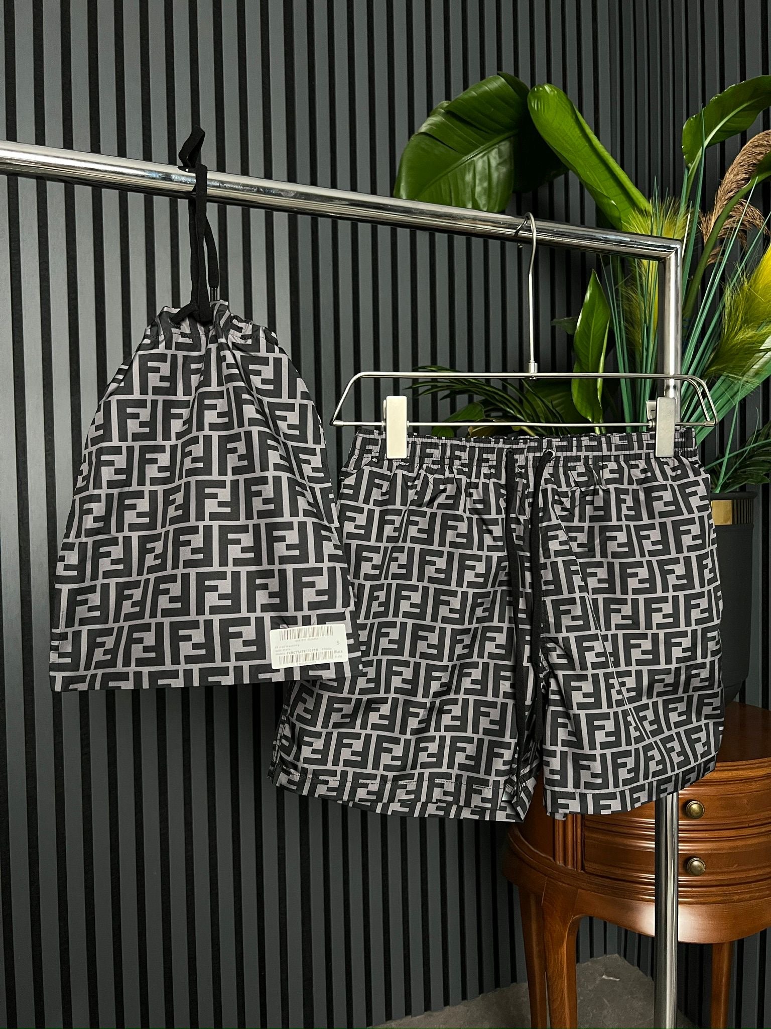 Short de baie F€ndi